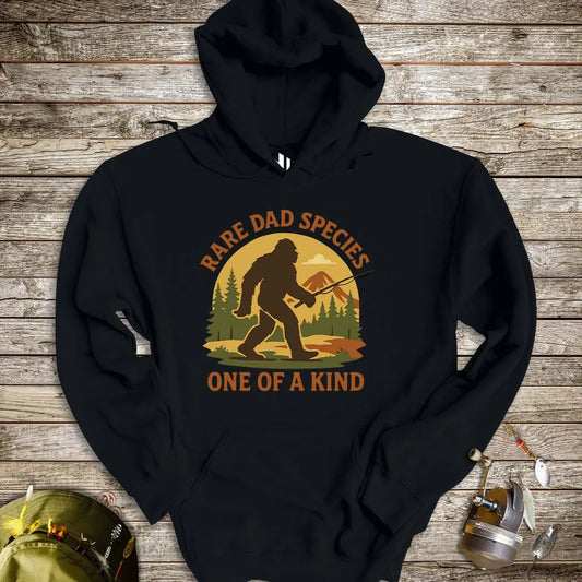 Rare Dad Species – One of a Kind Hoodie Black Hoodie