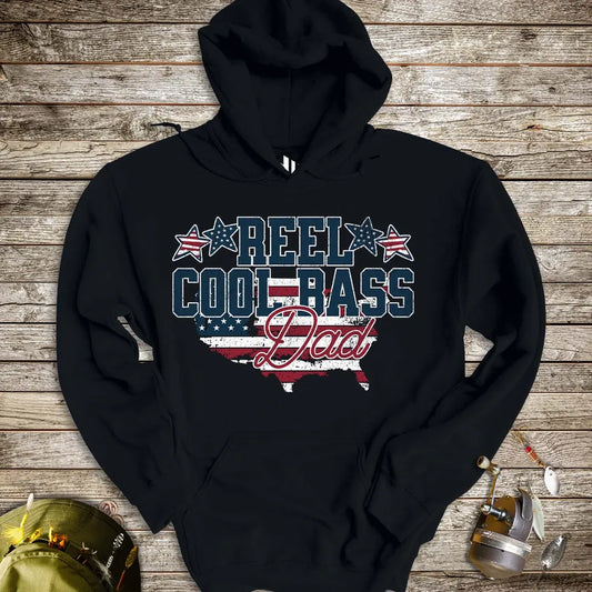 Reel Cool Bass Dad Hoodie - FISH - ROOM LLC