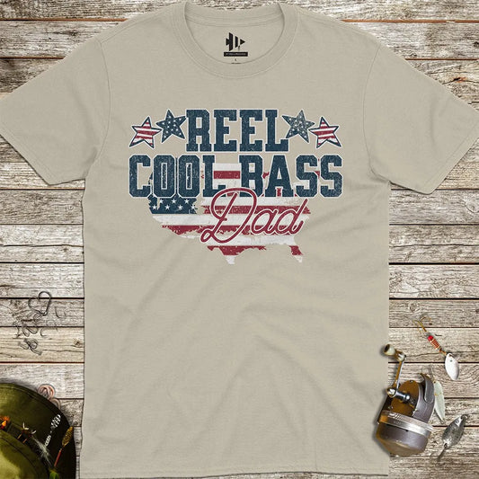 Reel Cool Bass Dad Tee - FISH - ROOM LLC
