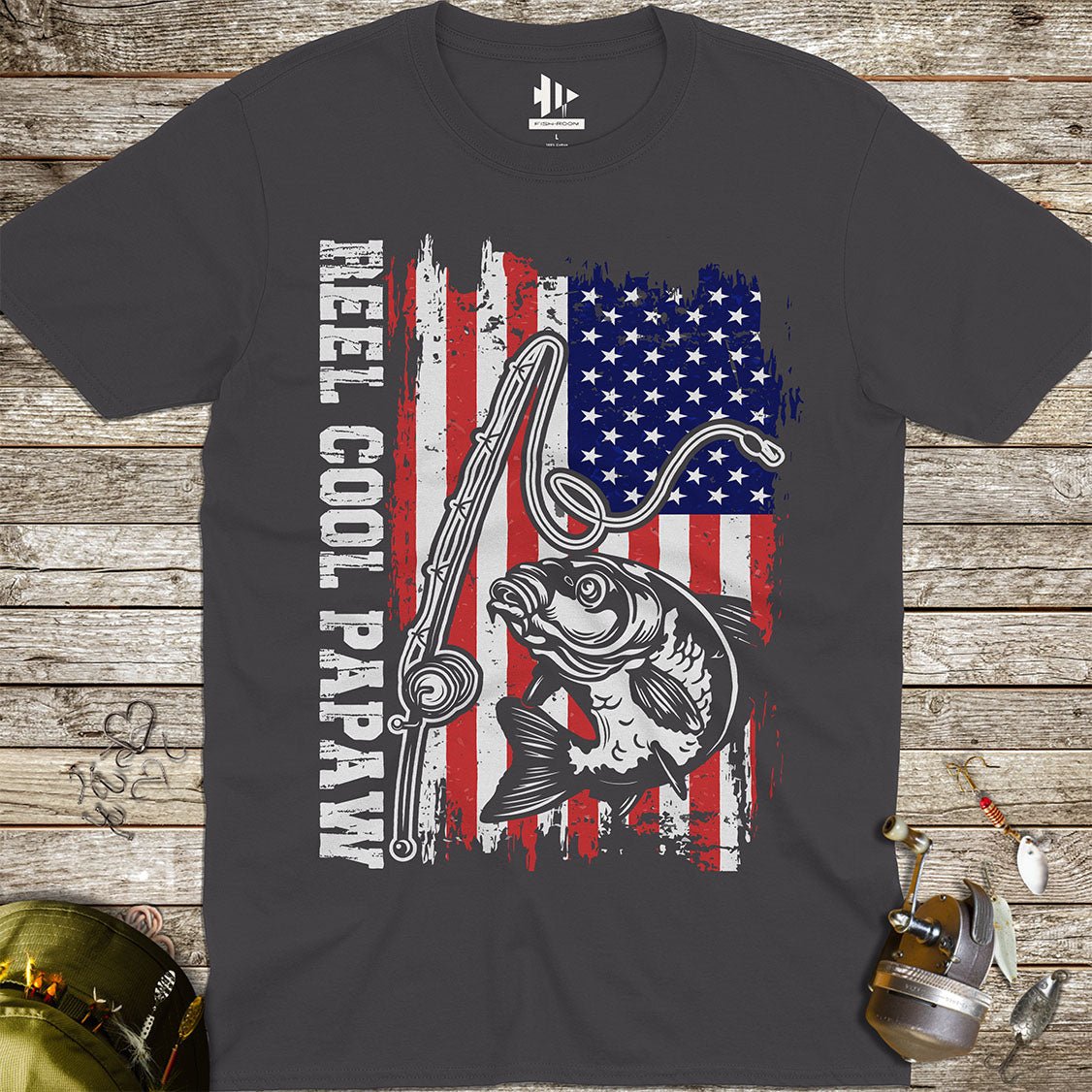 Reel Cool Papaw Tee - FISH - ROOM LLC