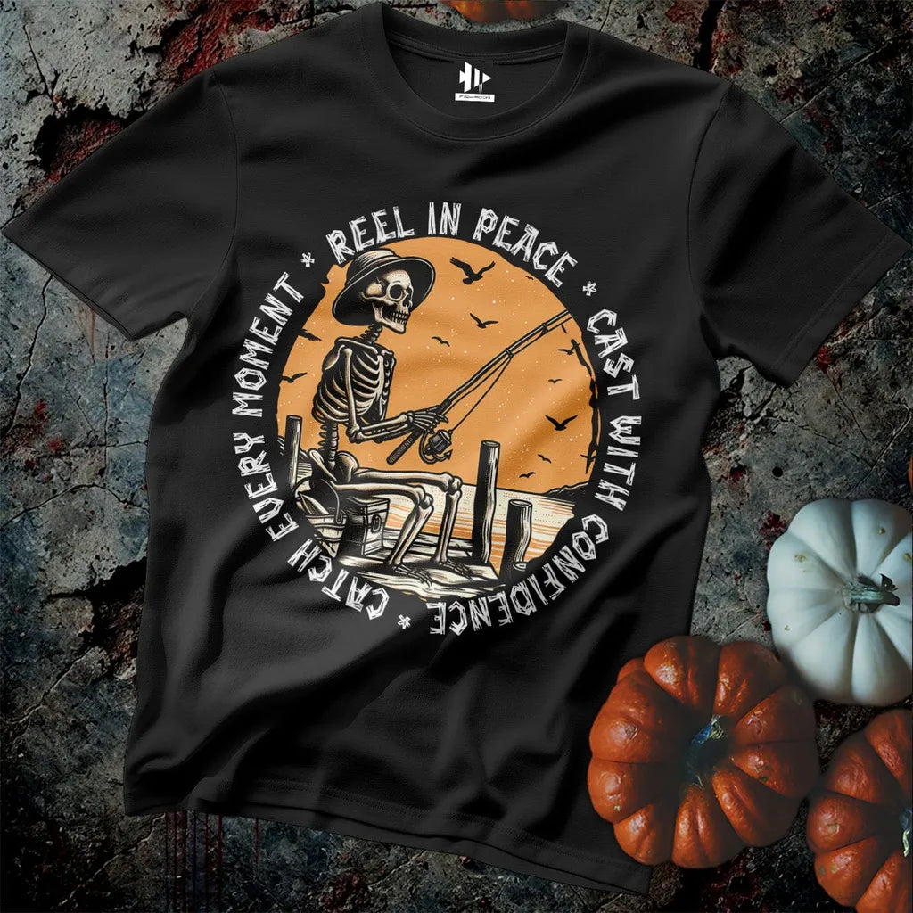 Black, Reel In Peace Tee – fish-room