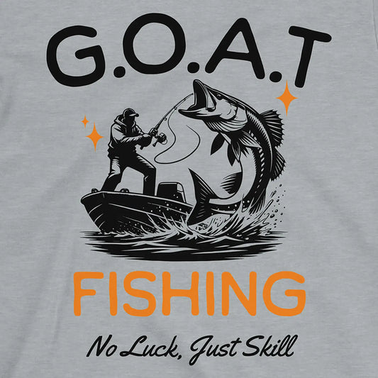 Sport Grey, GOAT Fishing Tee β fish-room