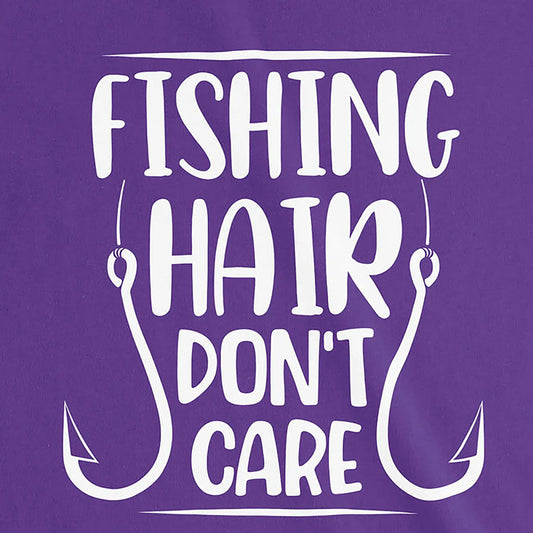 Team Purple, Fishing Hair Don't Care Ladies’ Tee – fish-room