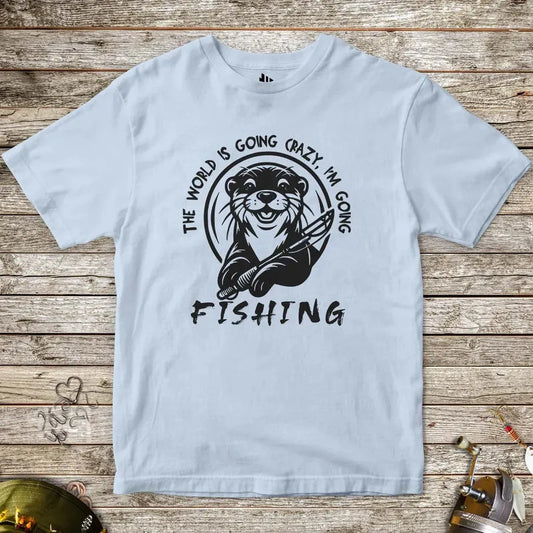 The World is Going Crazy, I'm Going Fishing Tee for Kids - FISH - ROOM LLC