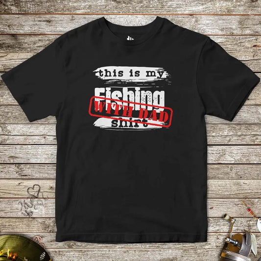 This is My Fishing With Dad Tee for Kids - FISH - ROOM LLC