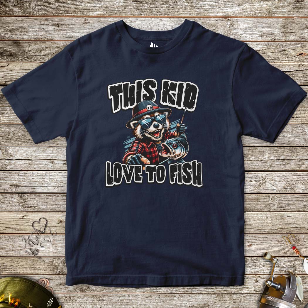 This Kid Loves to Fish Tee for Kids - FISH - ROOM LLC