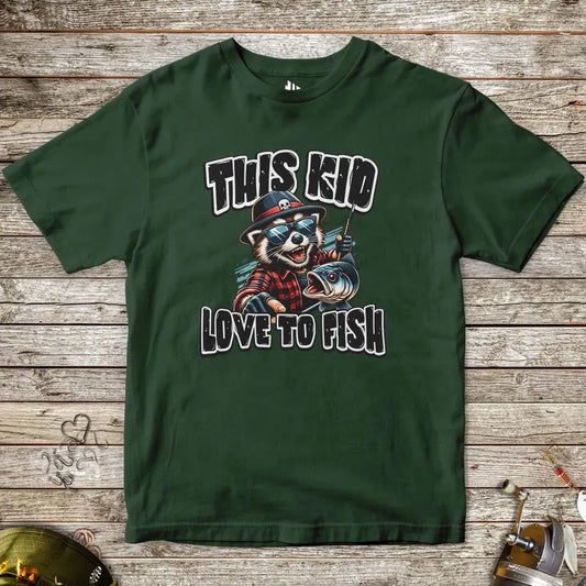 This Kid Loves to Fish Tee for Kids - FISH - ROOM LLC