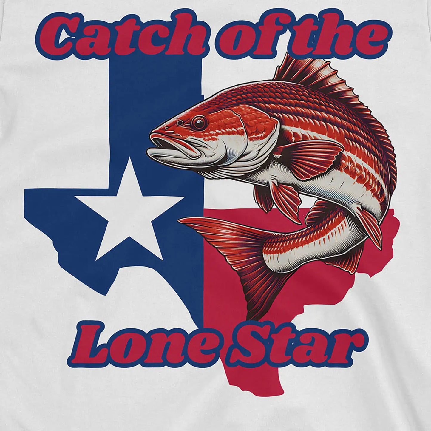 White, Catch of the Lone Star Tee – fish-room