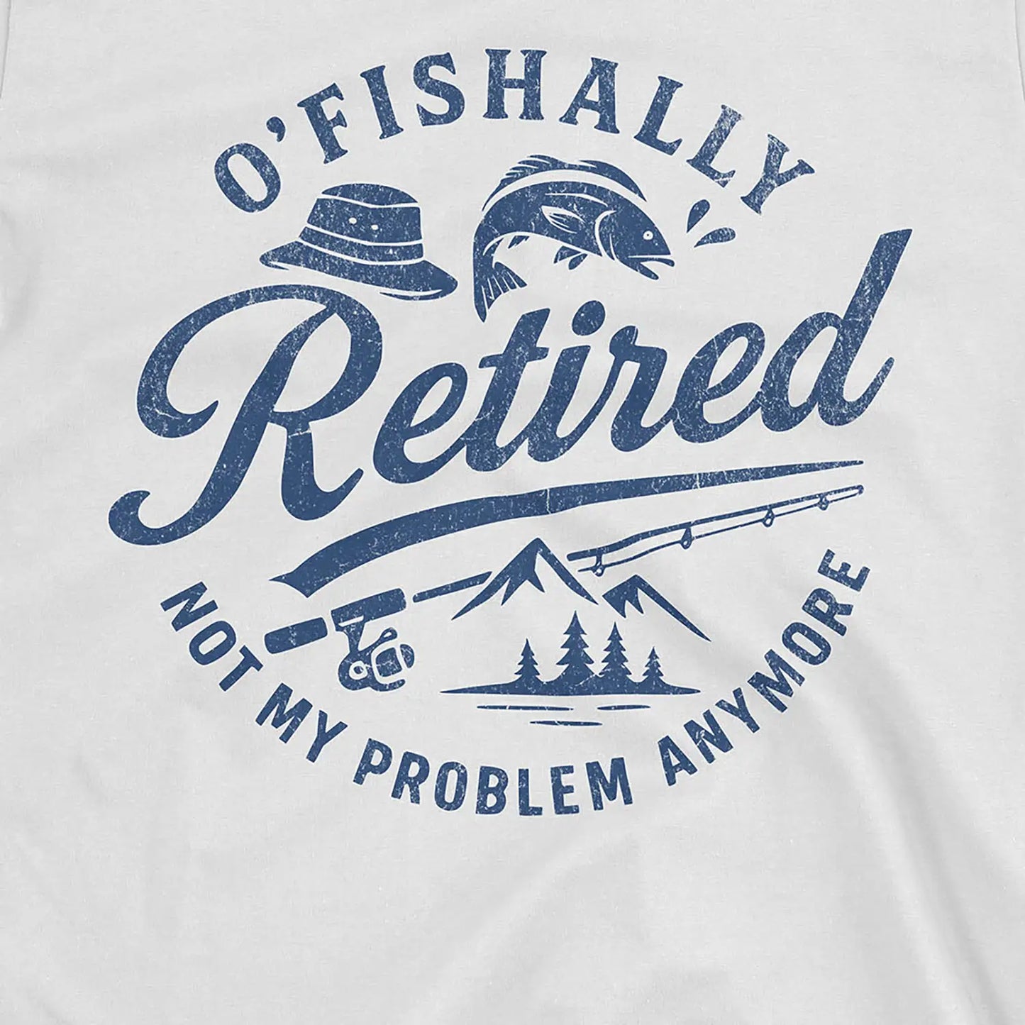 White, O'Fishally Retired Tee – fish-room
