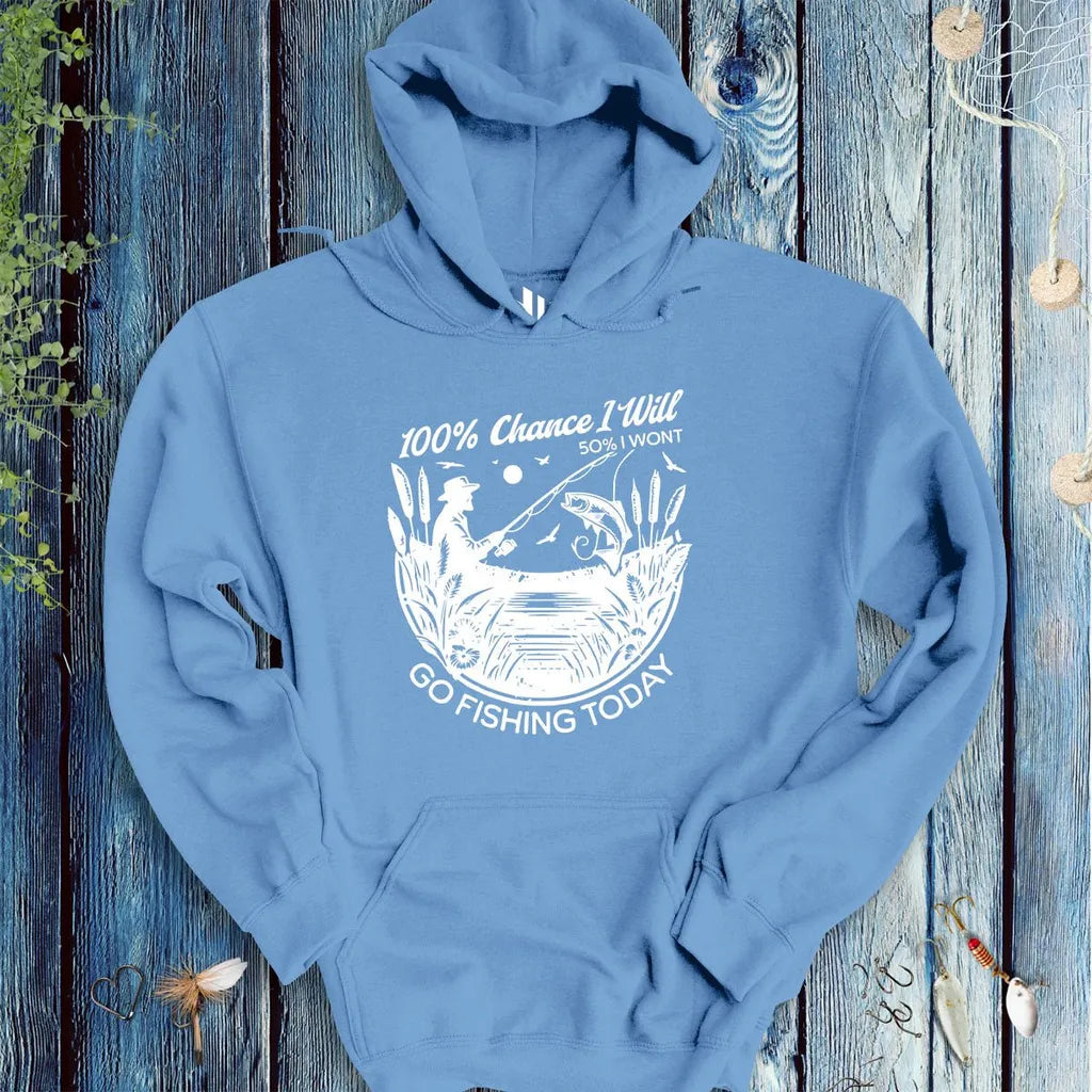 100% Fishing Day Hoodie - FISH - ROOM LLC