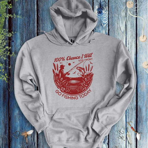 100% Fishing Day Hoodie - FISH - ROOM LLC