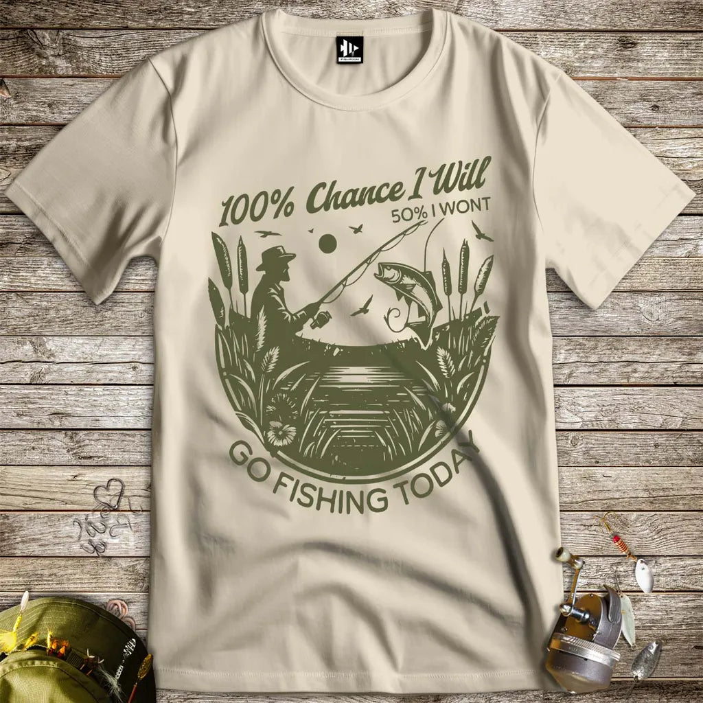100% Fishing Day Tee - FISH - ROOM LLC
