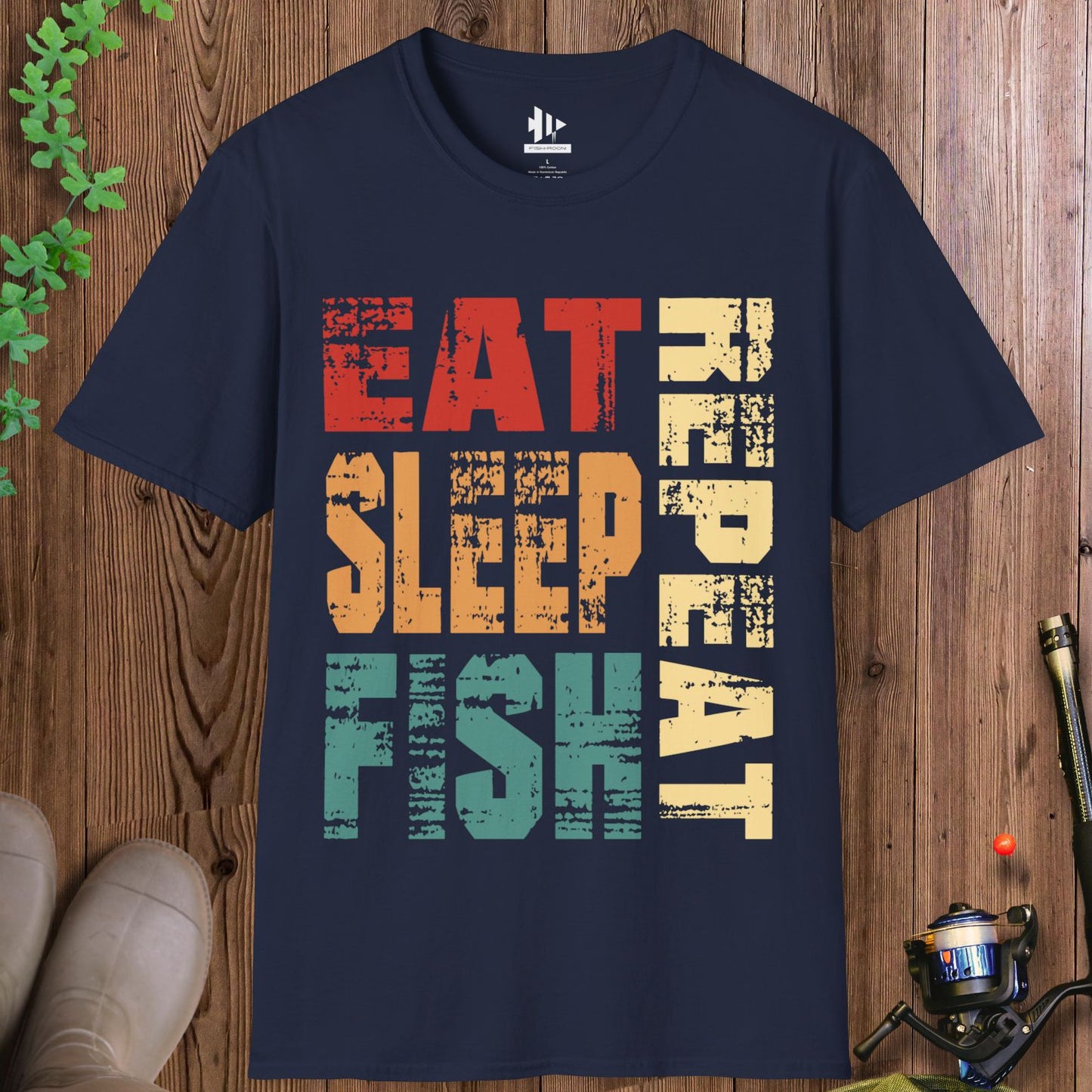 Eat Sleep Fish Repeat  T-Shirt