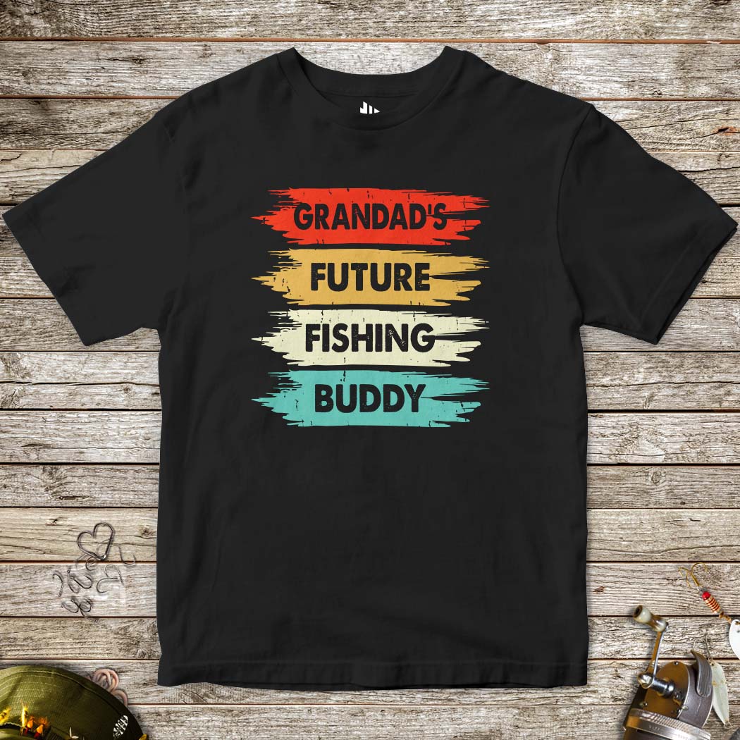 Grandad's Future Fishing Buddy Tee for Kids-funny fishing t shirt-FISH-ROOM LLC