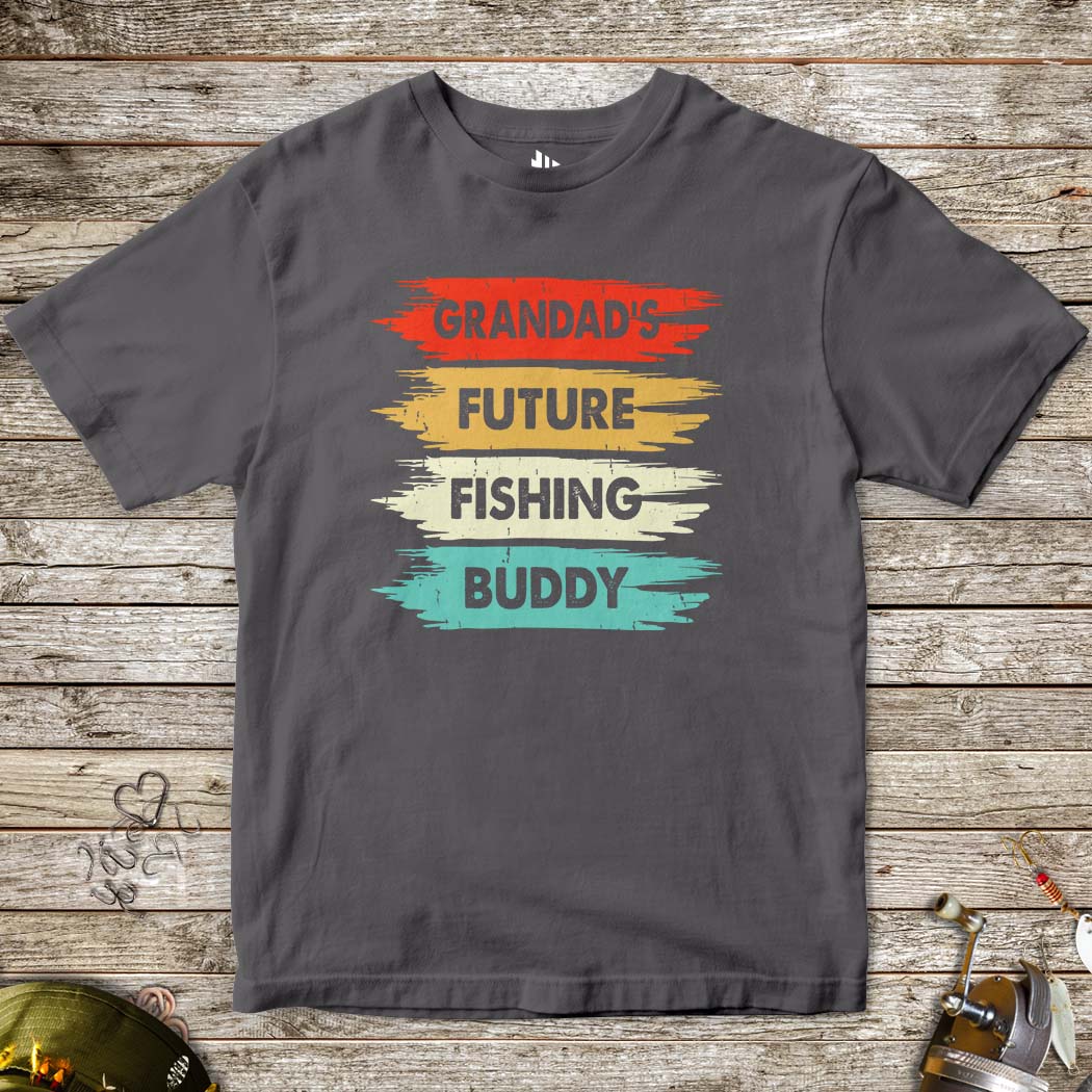 Grandad's Future Fishing Buddy Tee for Kids-funny fishing t shirt-FISH-ROOM LLC