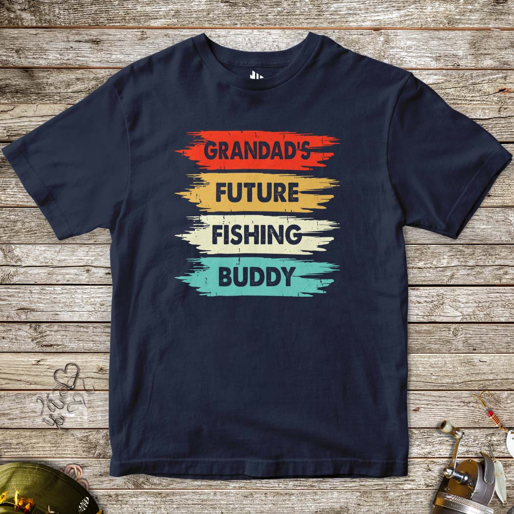 Grandad's Future Fishing Buddy Tee for Kids-funny fishing t shirt-FISH-ROOM LLC