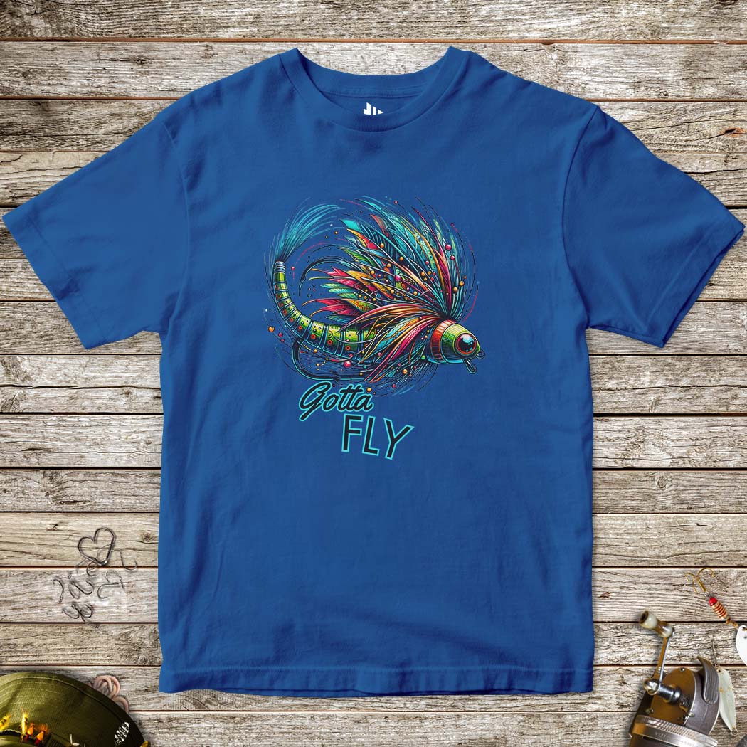 Gotta Fly Tee for Kids-funny fishing t shirt-FISH-ROOM LLC