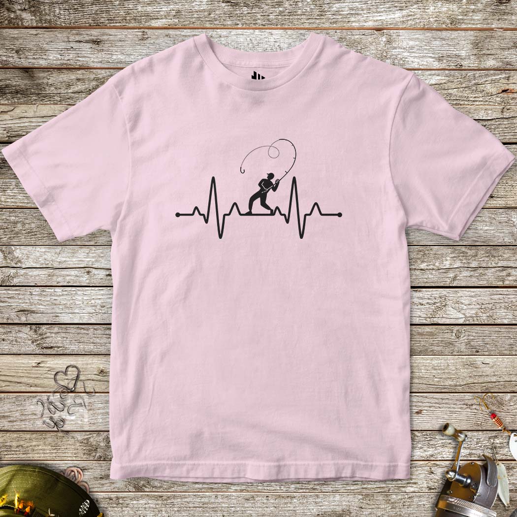 Fisherman's Heart Line Tee for Kids-funny fishing t shirt-FISH-ROOM LLC