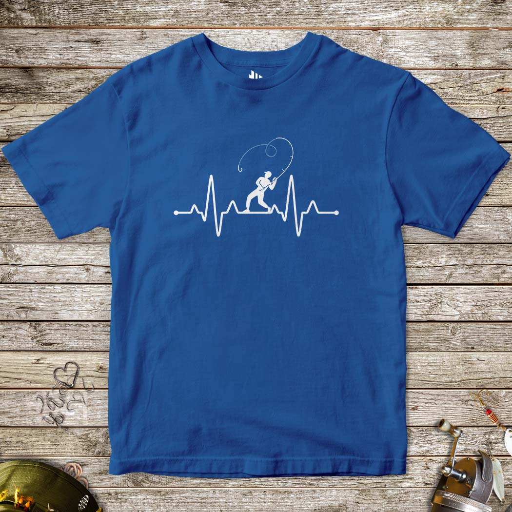 Fisherman's Heart Line Tee for Kids-funny fishing t shirt-FISH-ROOM LLC