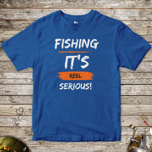 Fishing, it's reel serious! Tee for Kids