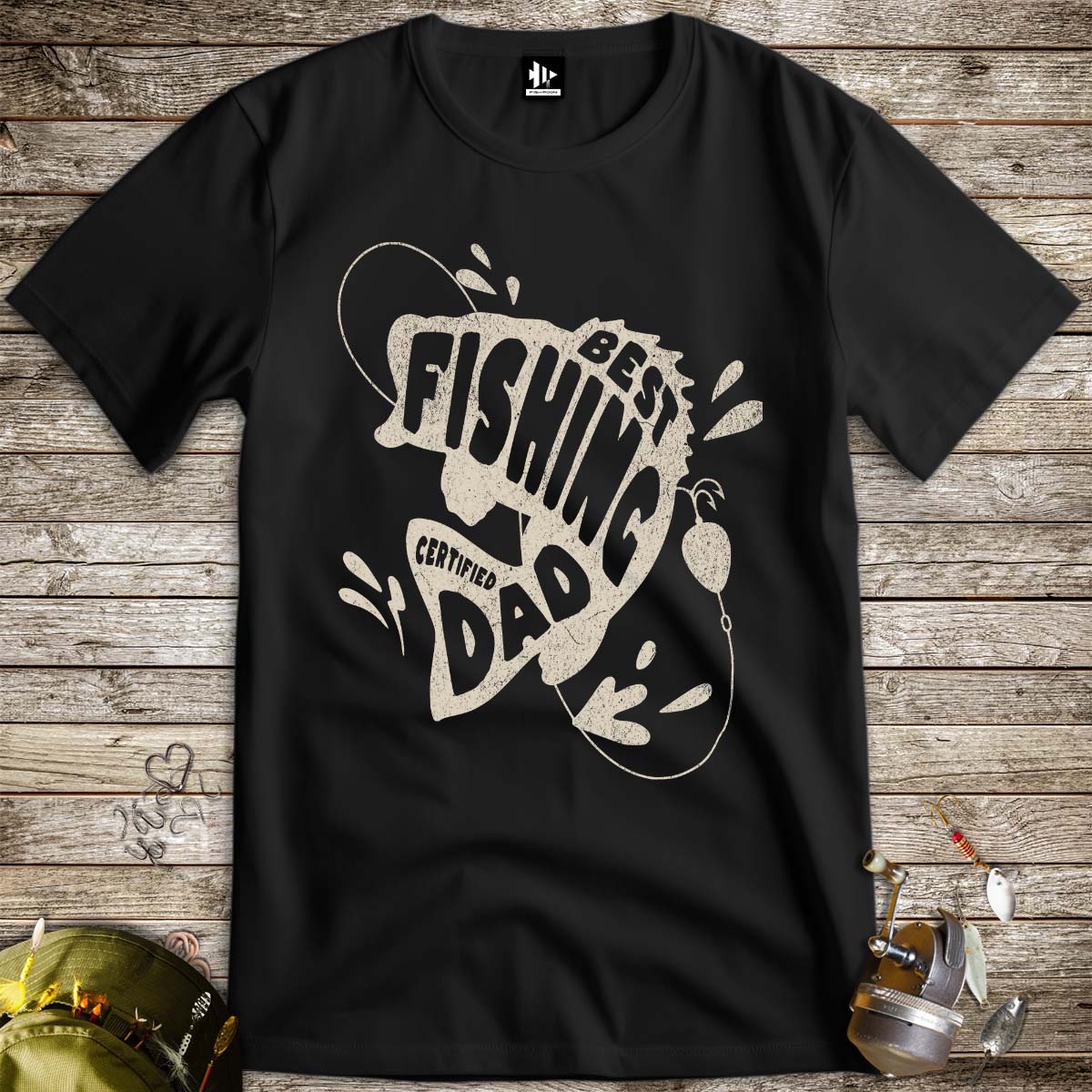 Certified Best Fishing Dad Tee