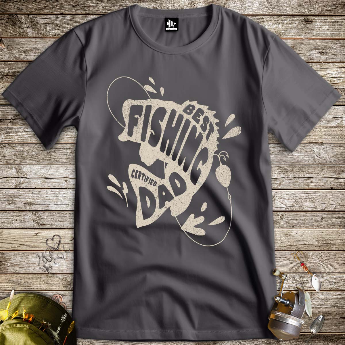 Certified Best Fishing Dad Tee