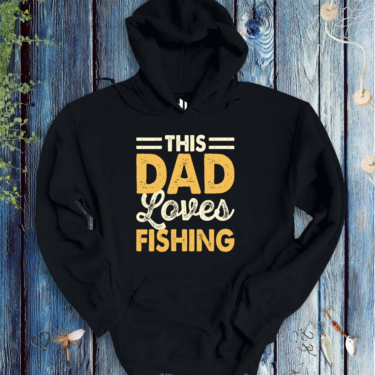 This Dad Loves Fishing Hoodie
