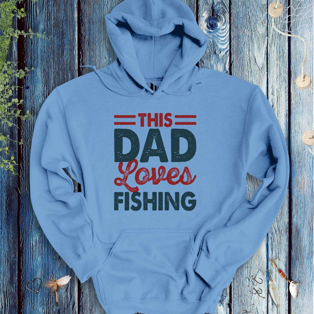 This Dad Loves Fishing Hoodie