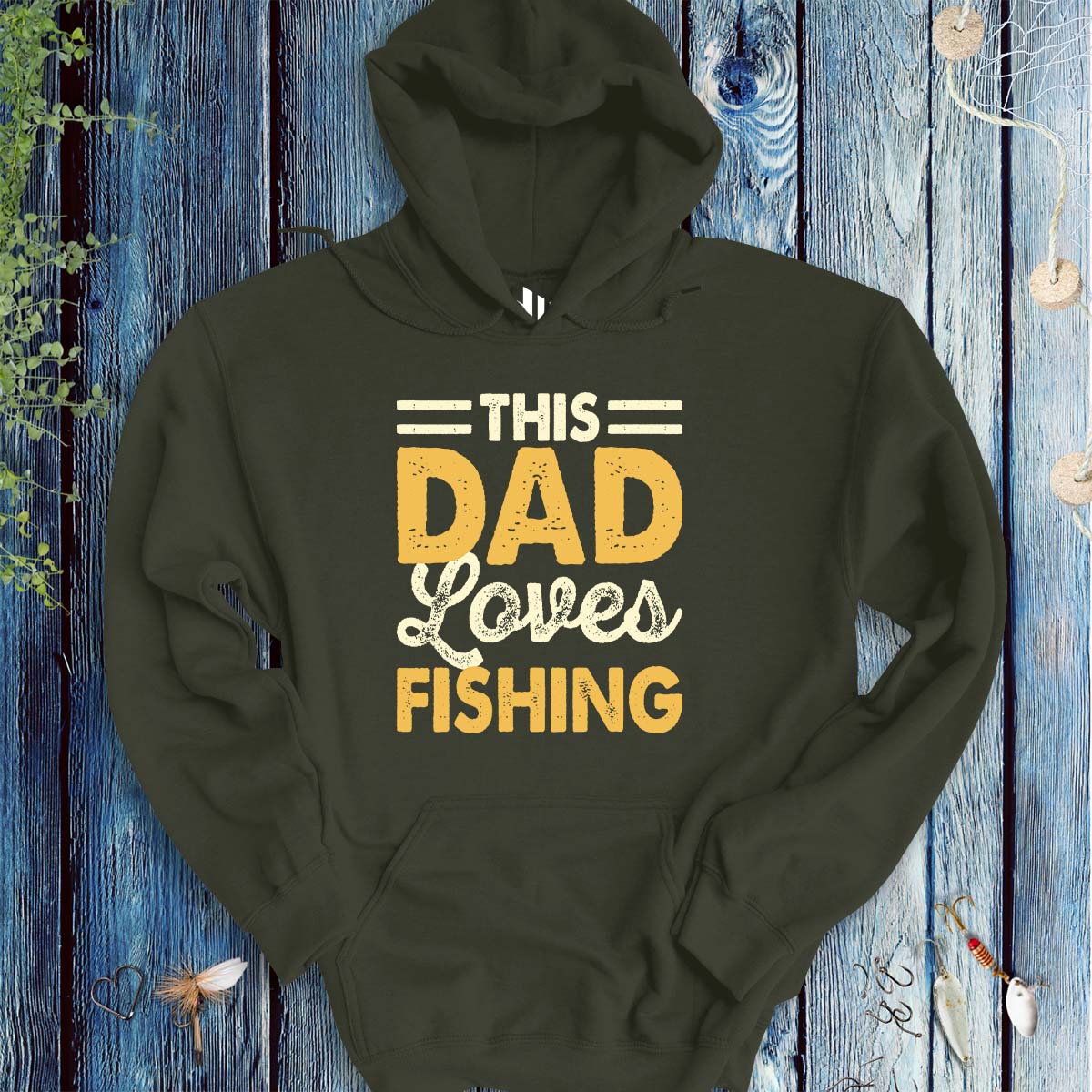 This Dad Loves Fishing Hoodie