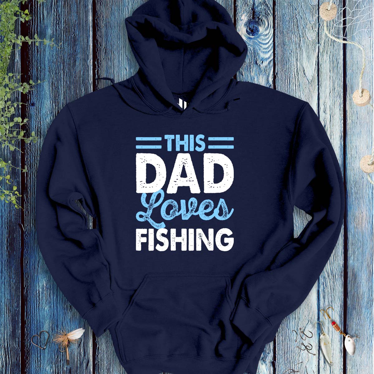 This Dad Loves Fishing Hoodie