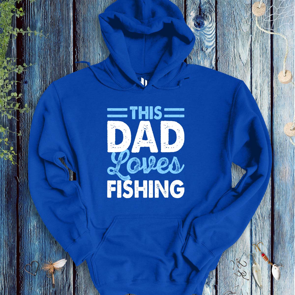 This Dad Loves Fishing Hoodie