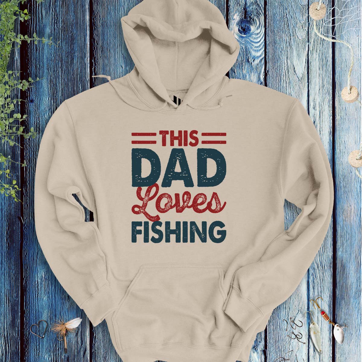 This Dad Loves Fishing Hoodie
