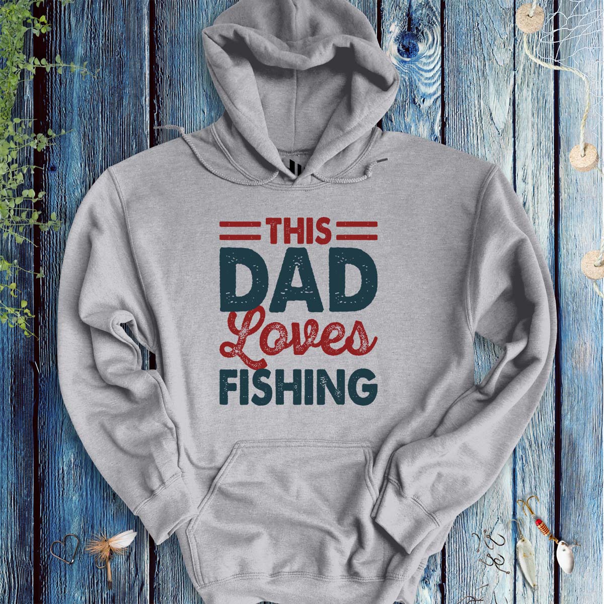 This Dad Loves Fishing Hoodie