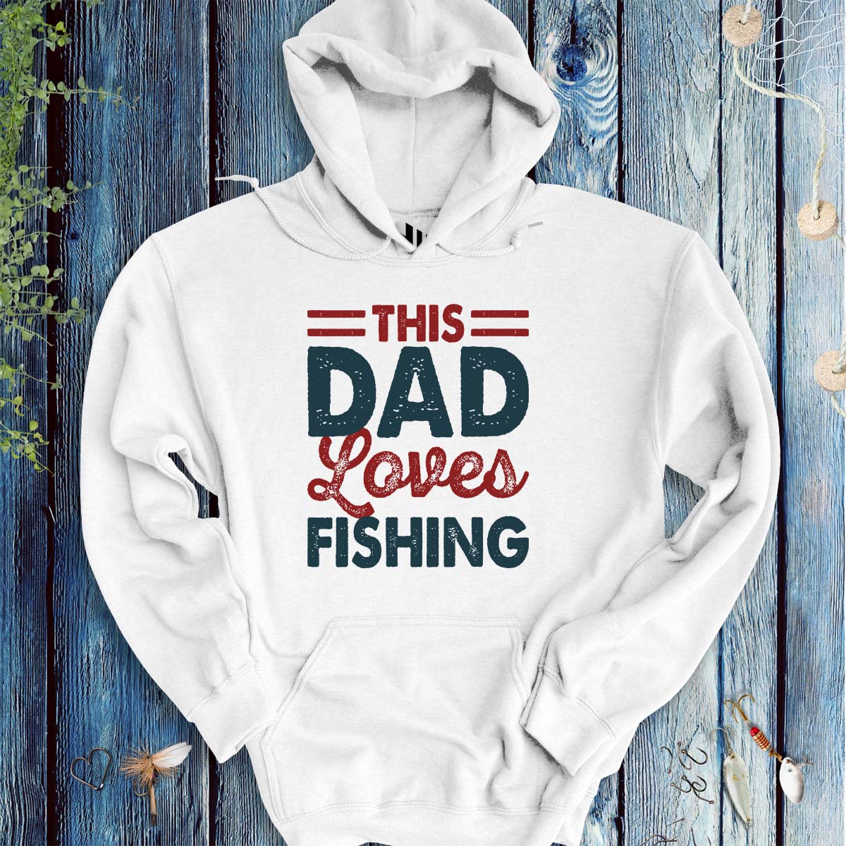 This Dad Loves Fishing Hoodie