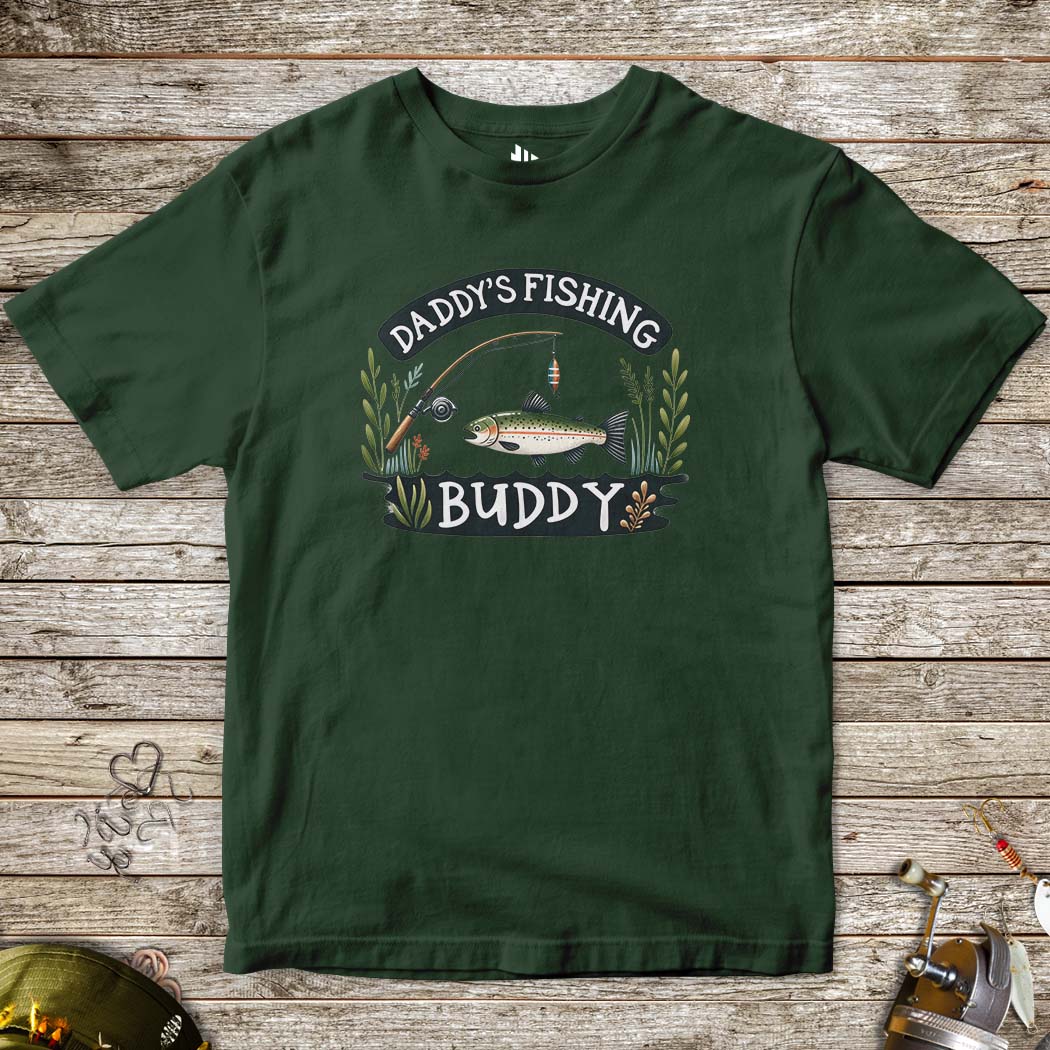 Daddy's Fishing Buddy Tee for Kids