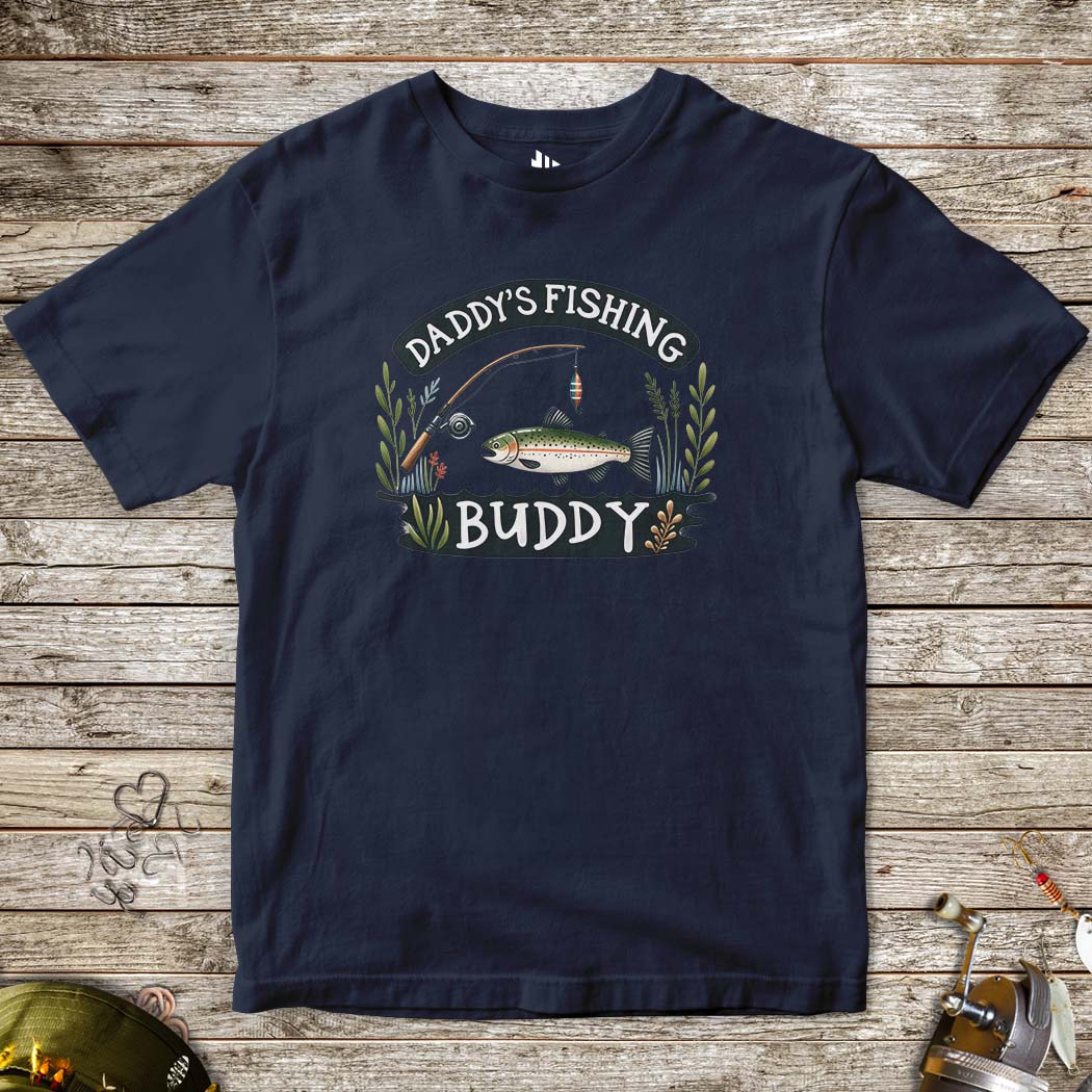 Daddy's Fishing Buddy Tee for Kids