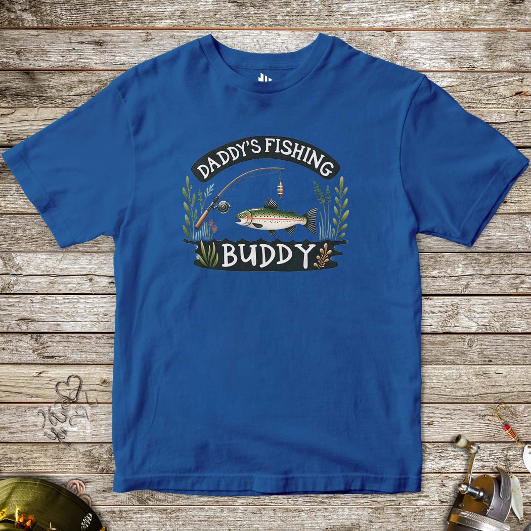 Daddy's Fishing Buddy Tee for Kids