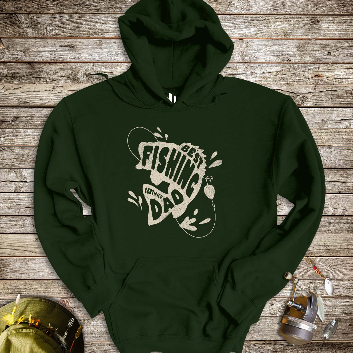Certified Best Fishing Dad Hoodie