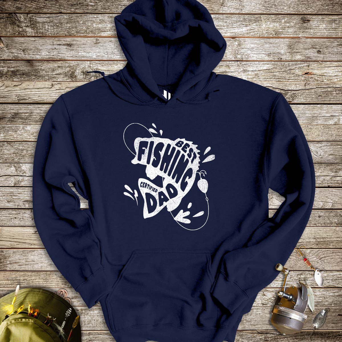 Certified Best Fishing Dad Hoodie