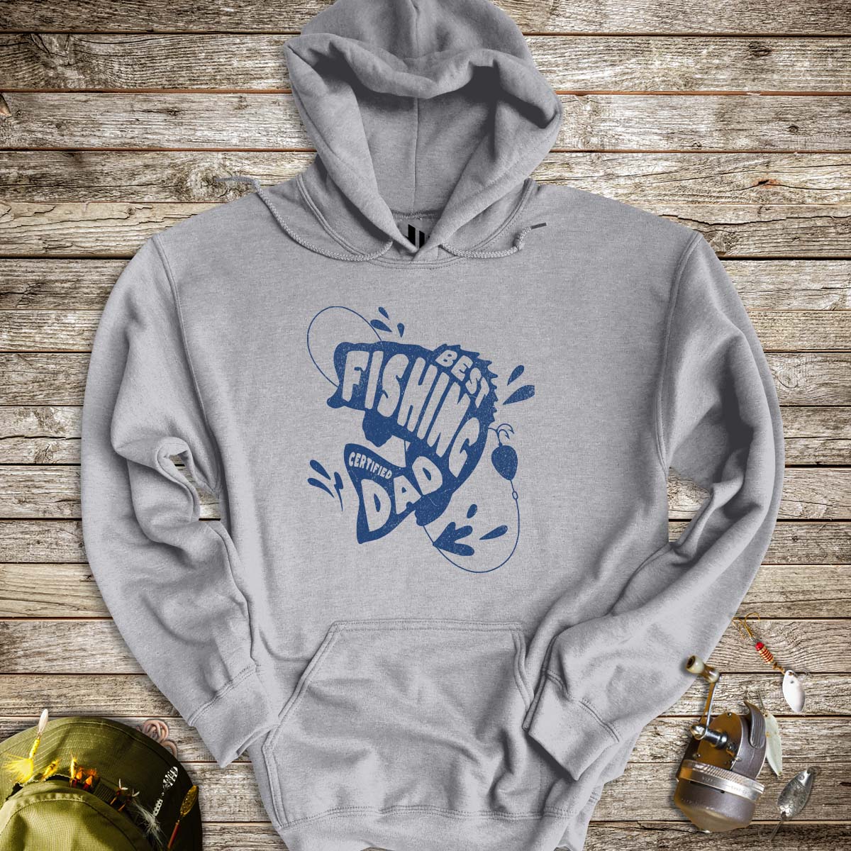 Certified Best Fishing Dad Hoodie