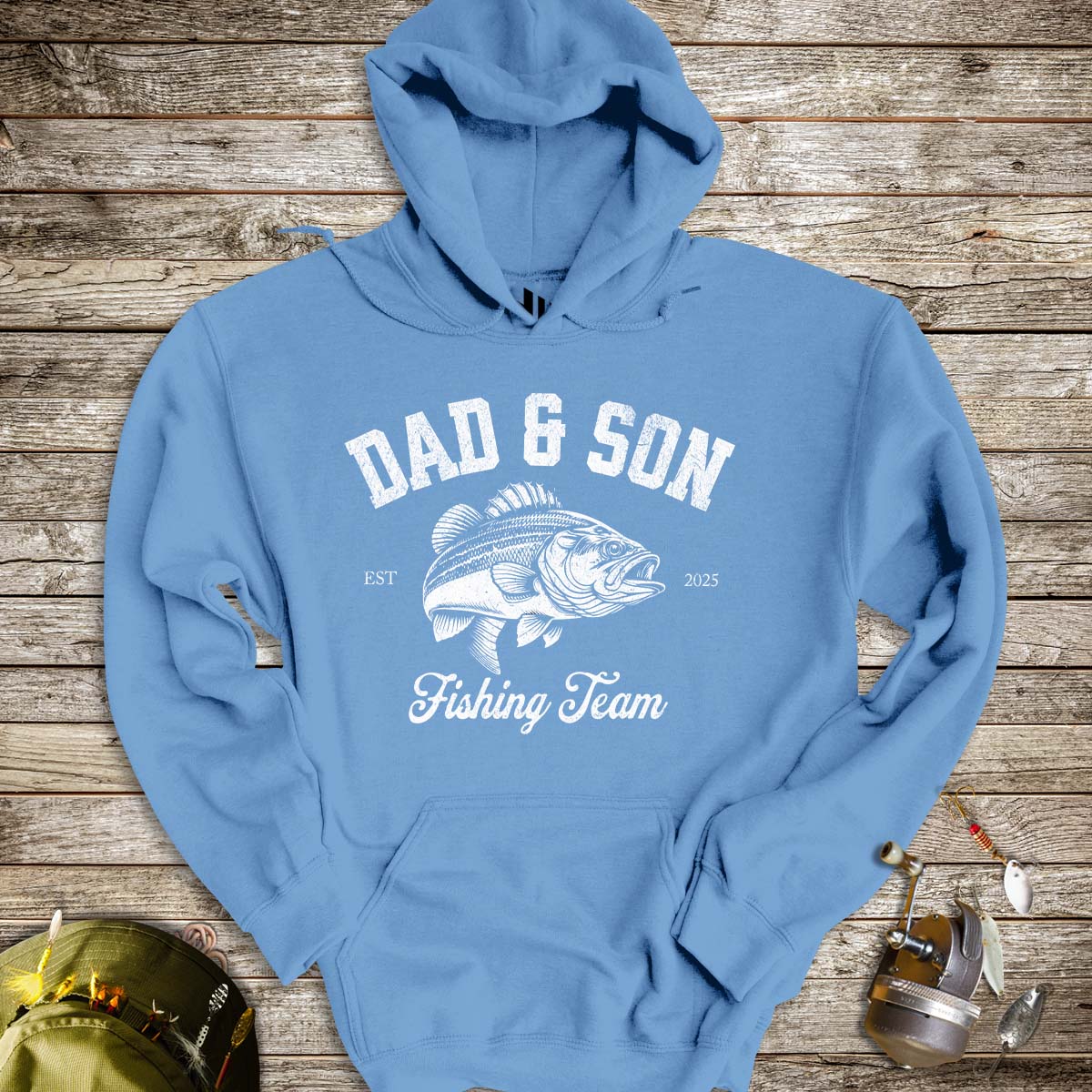 Dad & Son Fishing Team Hoodie