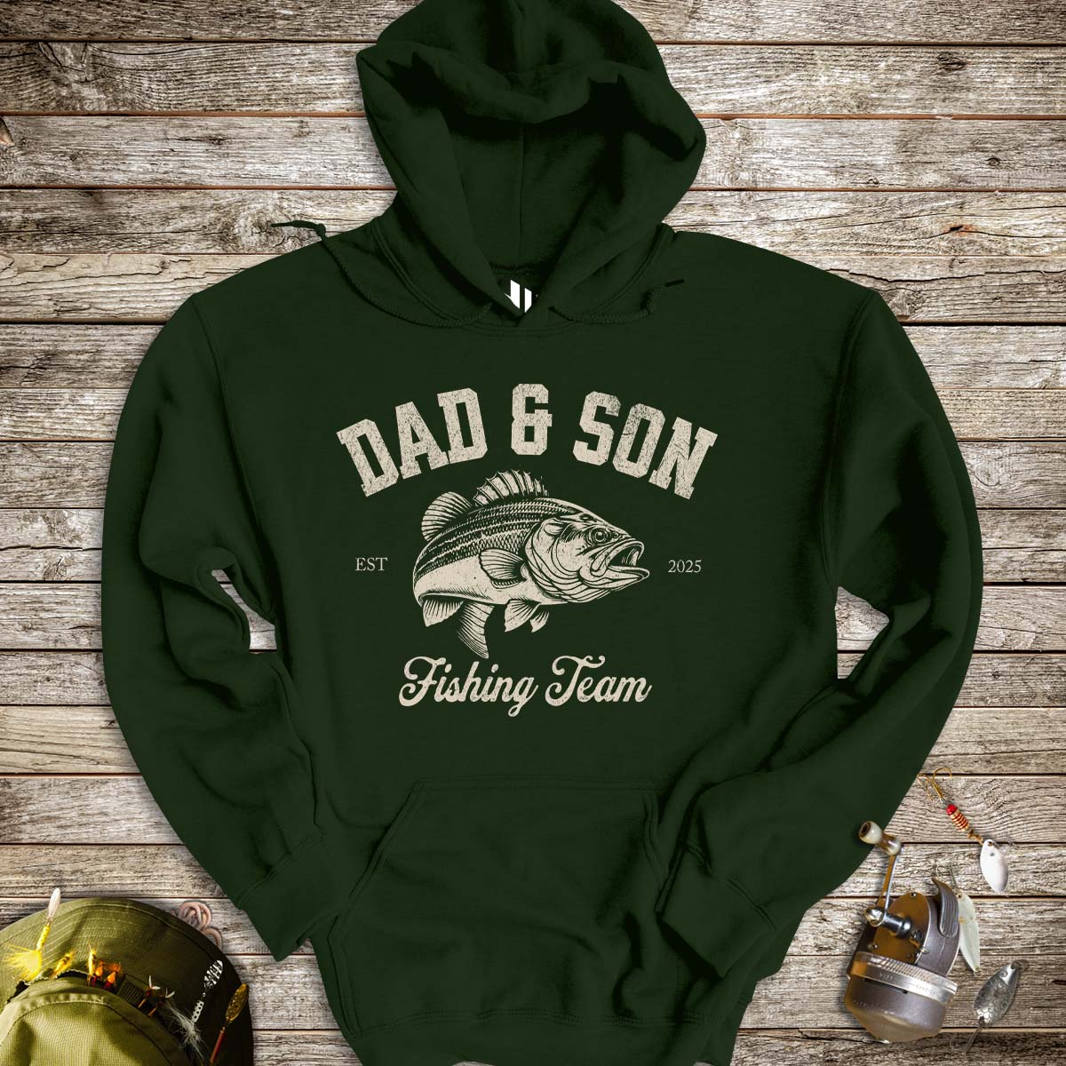 Dad & Son Fishing Team Hoodie