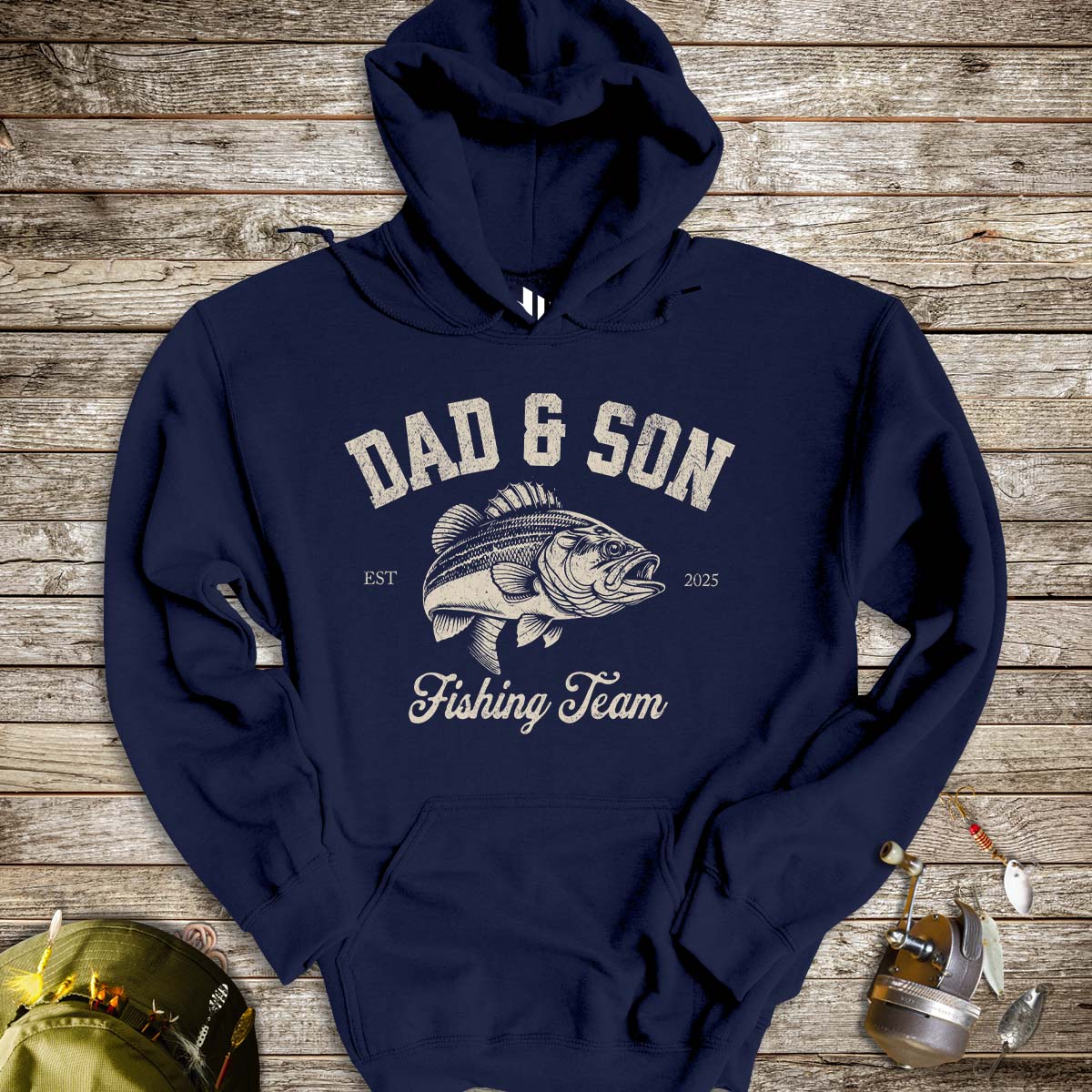 Dad & Son Fishing Team Hoodie