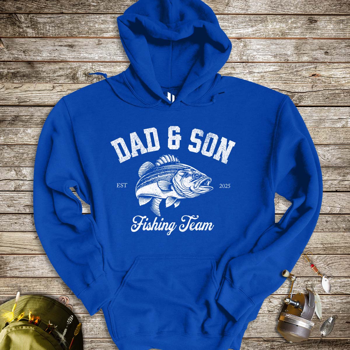 Dad & Son Fishing Team Hoodie
