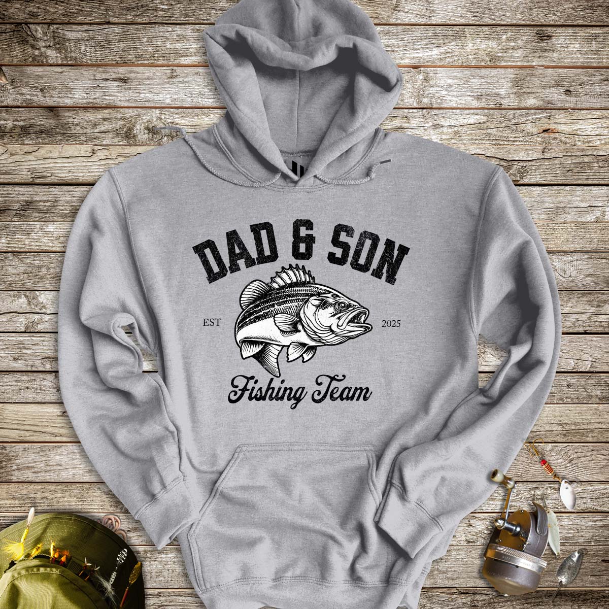 Dad & Son Fishing Team Hoodie