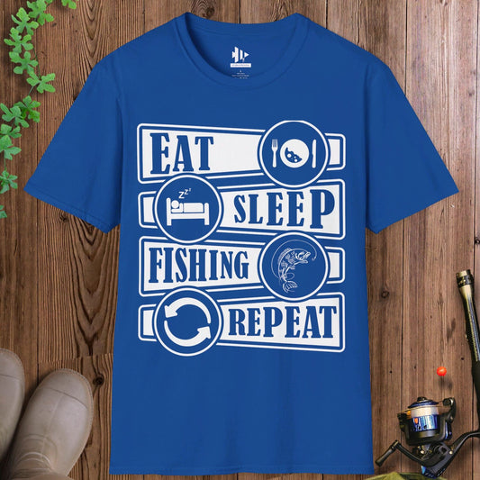 Eat Sleep Fishing Repeat T-Shirt