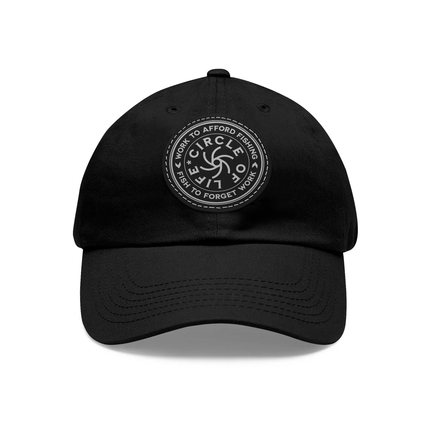 Circle Of Life Dad Hat Black Black patch Circle One size Hats