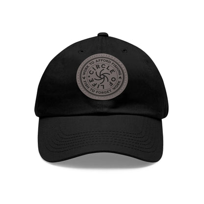 Circle Of Life Dad Hat Black Grey patch Circle One size Hats