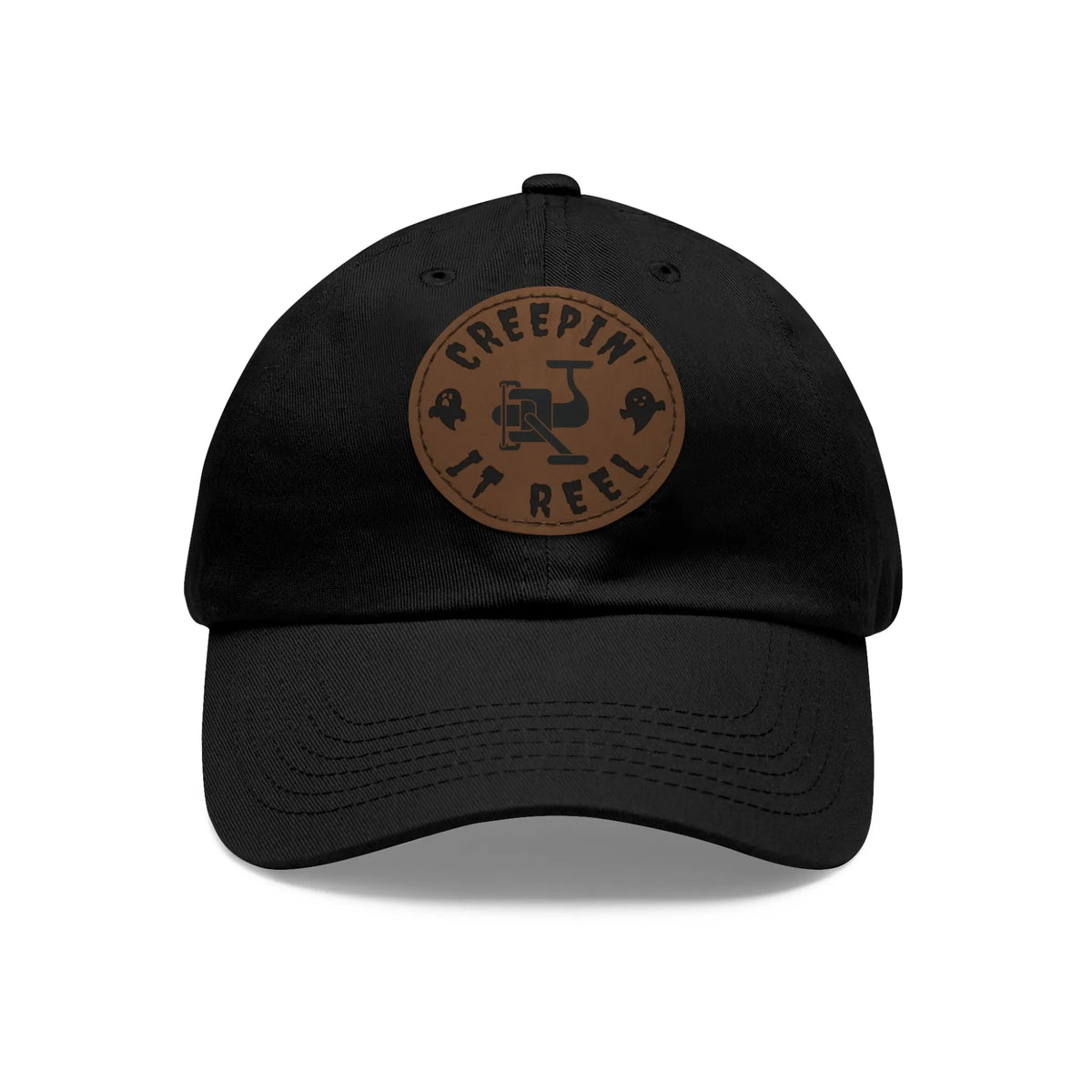 Black / Light Brown patch, Creepin' It Reel Dad Hat – fish-room