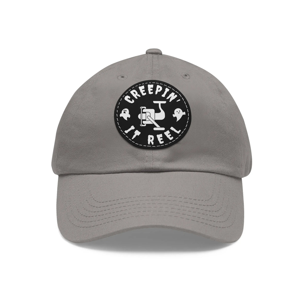 Grey / Black patch, Creepin' It Reel Dad Hat – fish-room